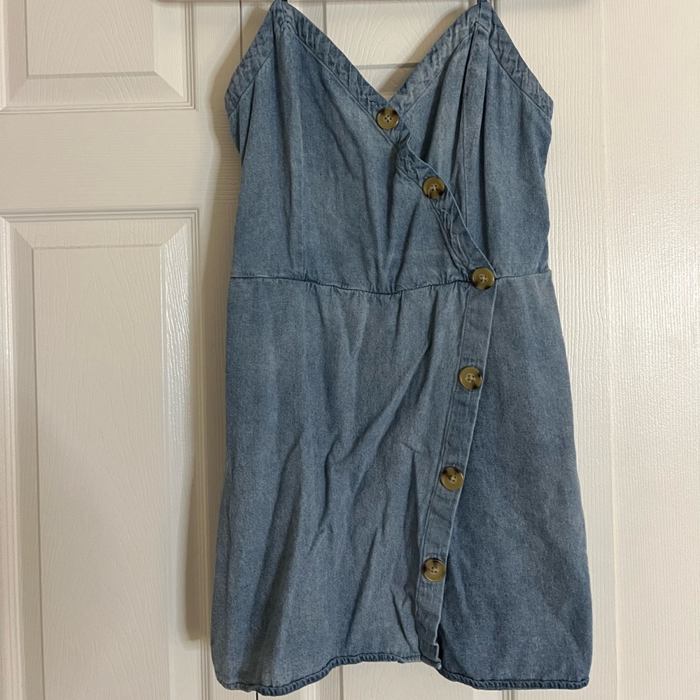 Denim romper